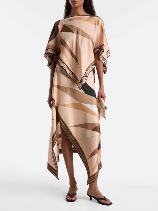 Zimmermann Dresses & Skirts - Zimmermann Beige & Brown Printed Kaftan Dress